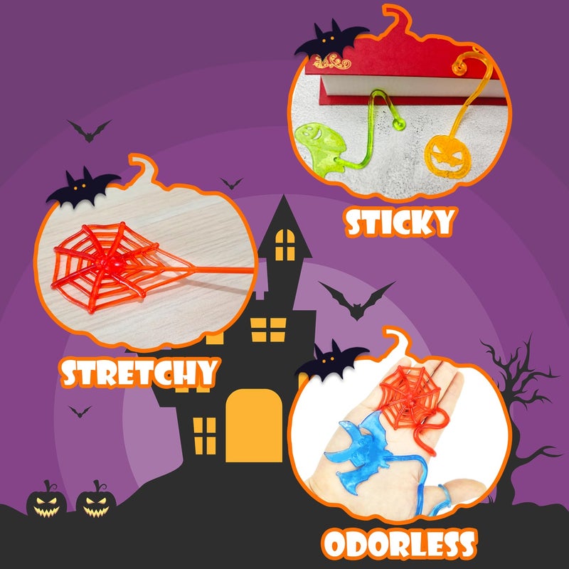 Leetous Halloween Treats Non Candy Bulk for Kids  Sticky Hands Party Favors Supplies for Toddlers-100 Pack Halloween Birthday Basket Goodie bag Stuffer Fillers Bulk Classroom Prizes Toys Gifts for Boys Girls - Image 5